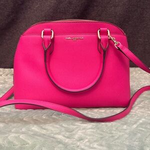 Hot Pink KARL LAGERFELD Shoulder bag